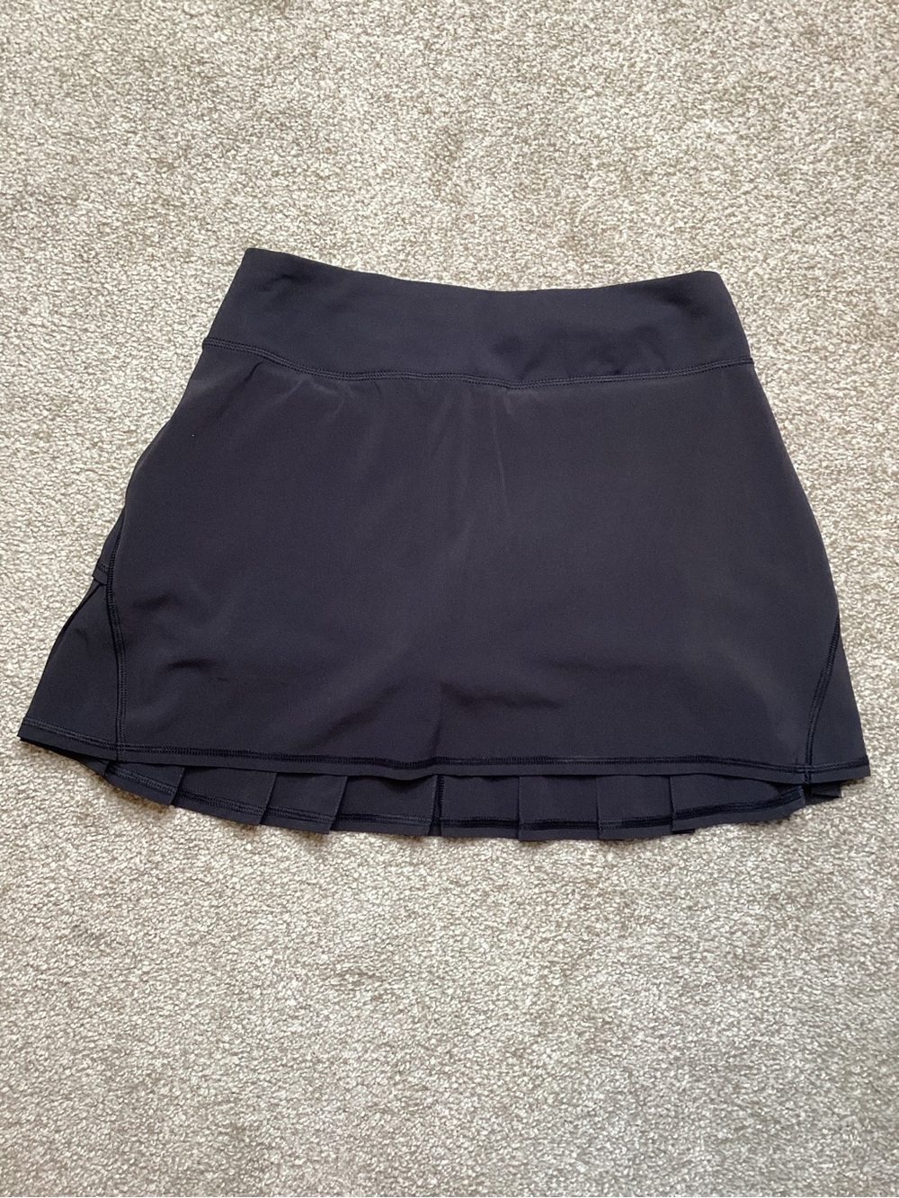 TALL Lululemon Run: Pace Setter Skirt 4 Small Golf Tennis Shorts Skort Black - Picture 6 of 9